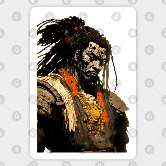 Yasuke Black Samurai in 1579 Feudal Japan No. 1 Sticker by Puff Sumo